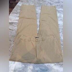 Bass Men’s Khaki Chino Pants Size 33x30 Classic Fit Cotton Casual Work